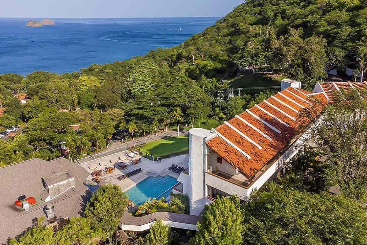 villas sol beach resort aerial view