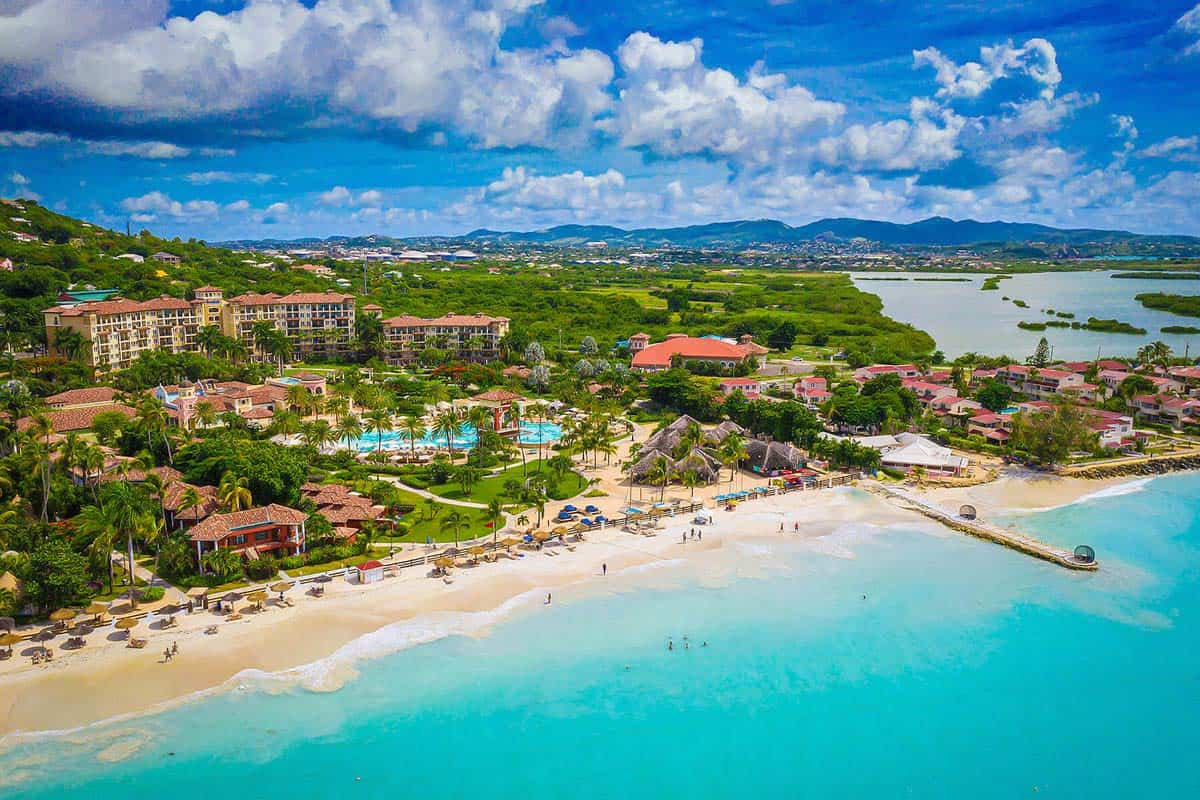 Sandals Grande Antigua Resort Aerial view